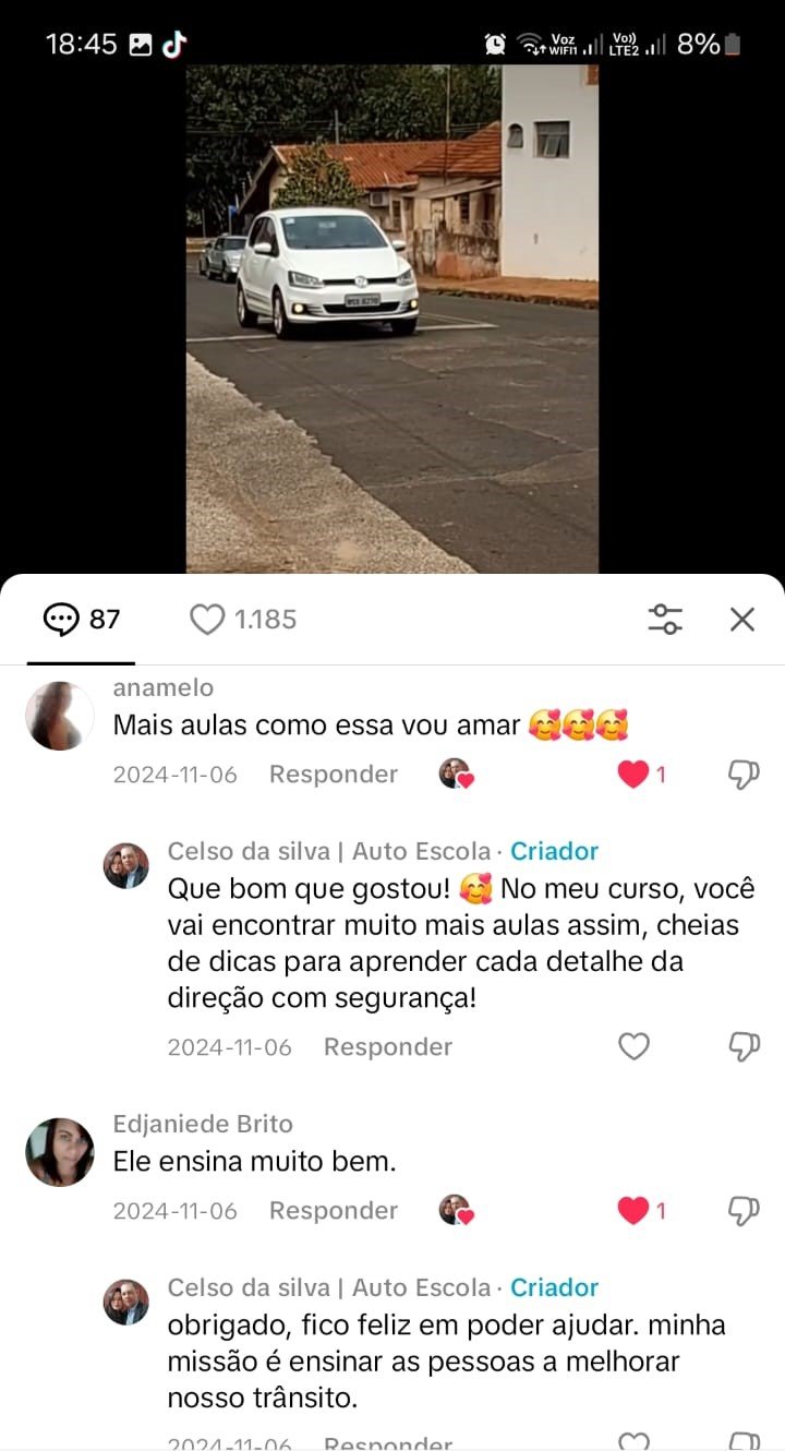 prova social do curso aprovados detran